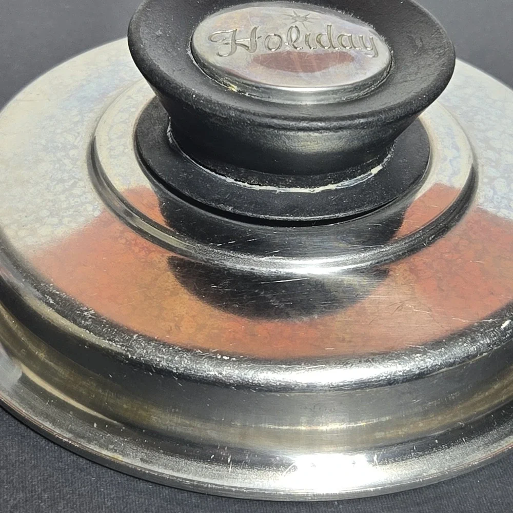 VINTAGE Holiday Brand LID ONLY Stainless Steel Cook Pot Pan 6